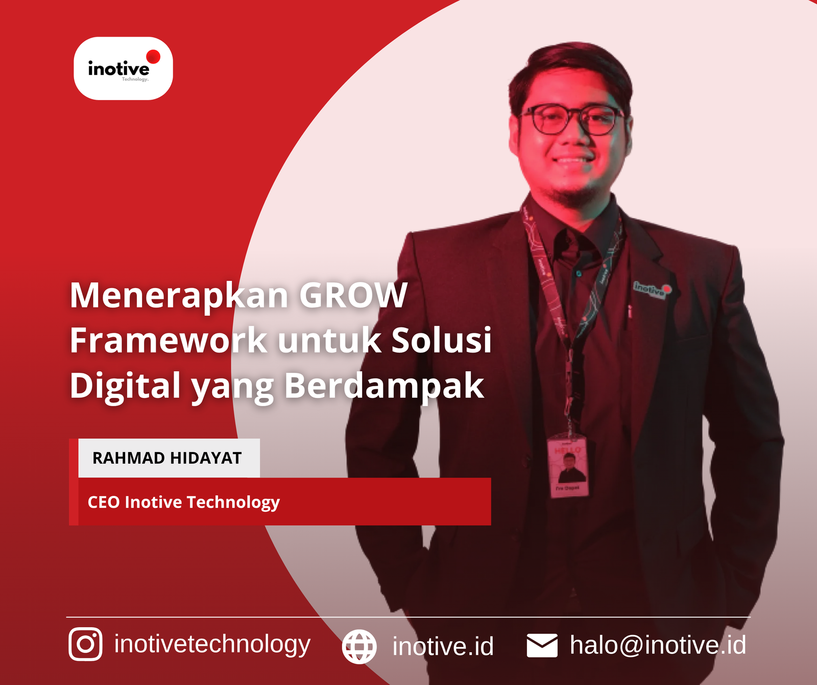 Peran Rahmad Hidayat, CEO Inotive, dalam Indigo Series: Menerapkan GROW Framework untuk Solusi Tech Startup